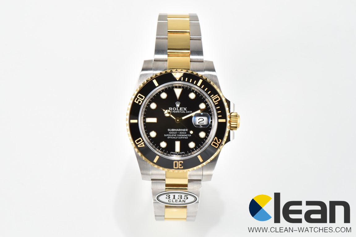 C厂Clean劳力士潜航者型系列116613LN-0001 间金黑水鬼「3135机芯」