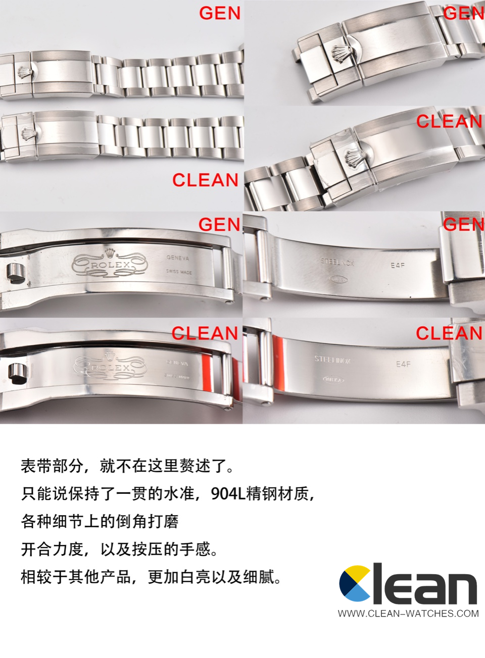 C厂Clean劳力士游艇名仕型系列m126622-0001灰游艇40mm